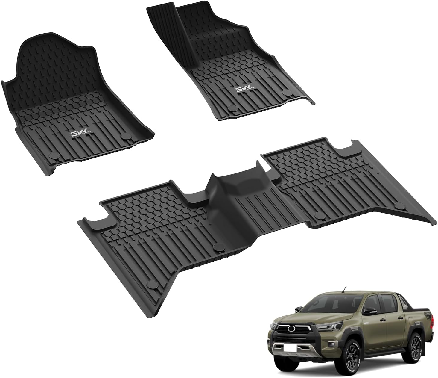 تويوتا هايلكس كابينة مزدوجة موديلات 2016-2025 - دعاسات أدريــان برو